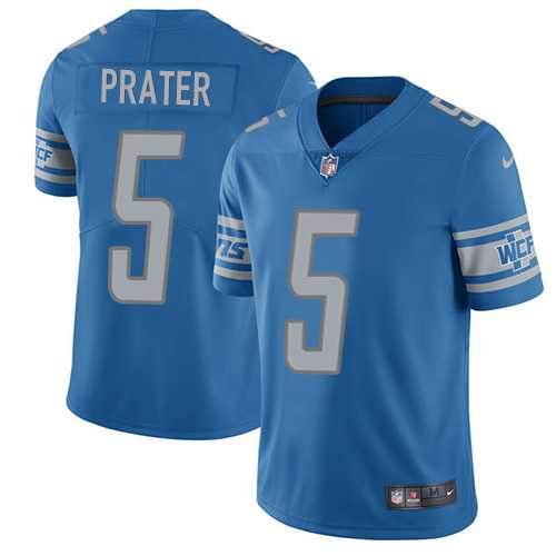 Nike Detroit Lions #5 Matt Prater Blue Team Color NFL Vapor Untouchable Limited Jersey,We sell and wholesale Nike Detroit Lions #5 Matt Prater Blue Team Color NFL Vapor Untouchable Limited Jersey on line form chian!